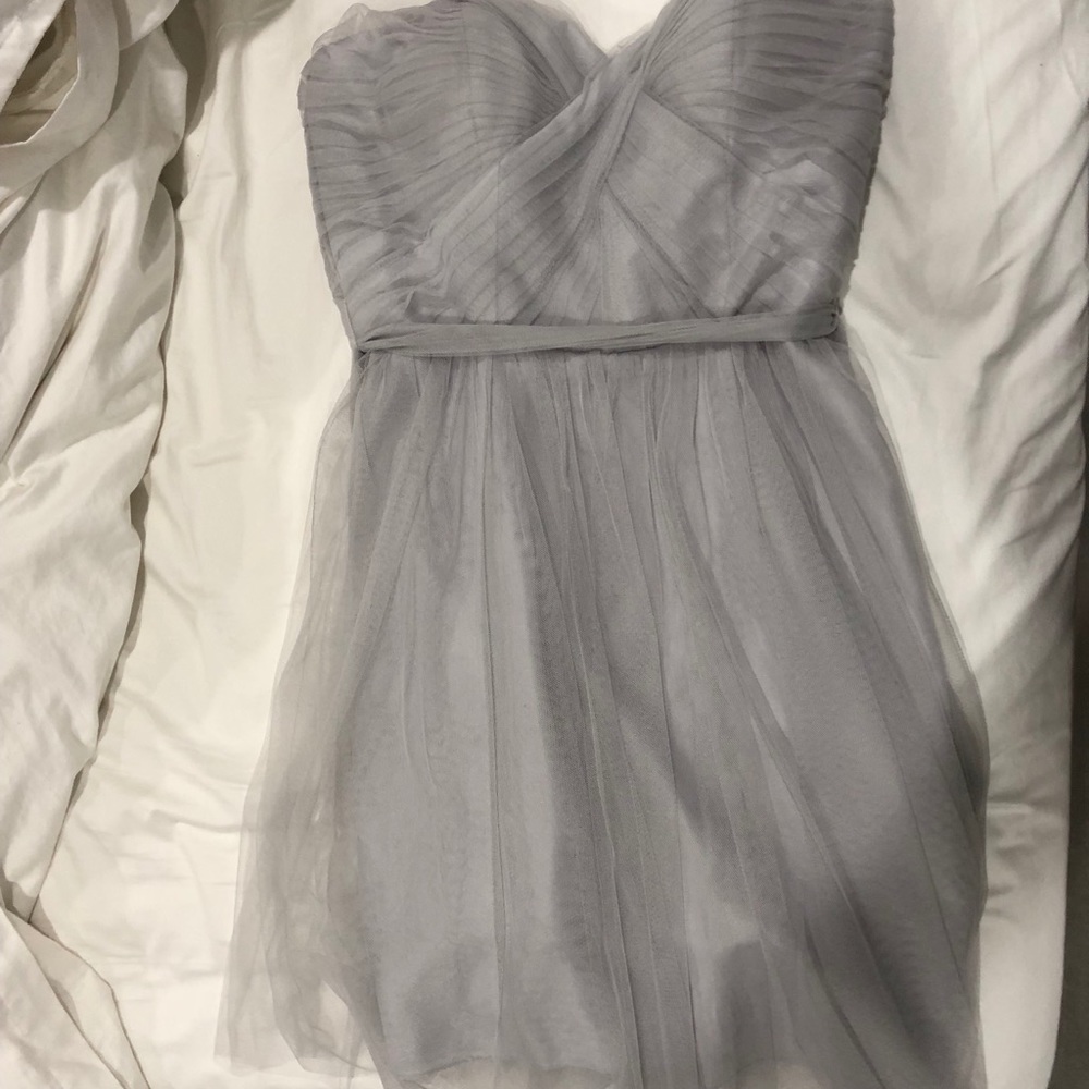 Strapless Gray Mini Cocktail Dress NWT - Picture 2 of 7